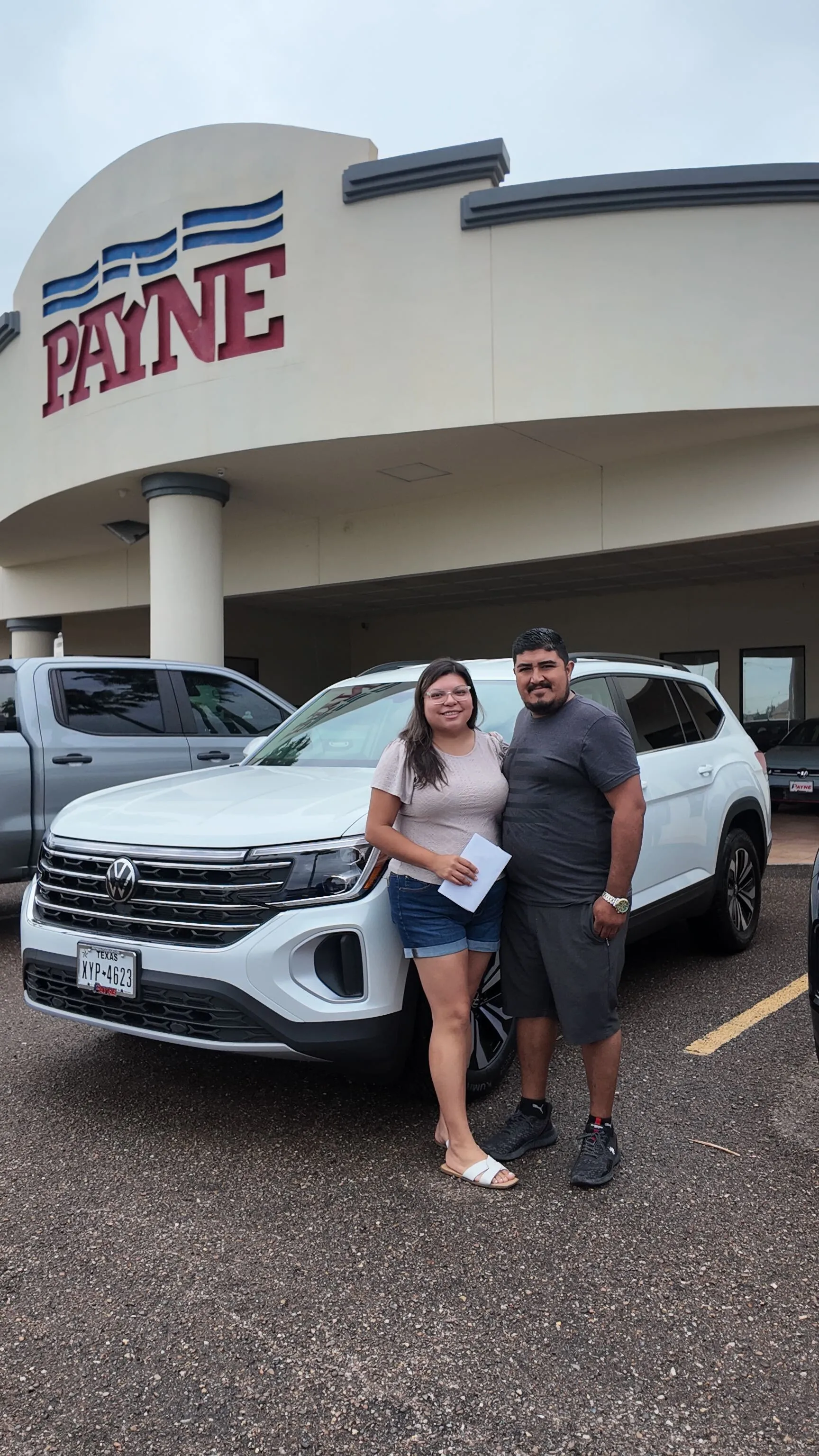 Eleazar and Karen on driving off in their stunning new 2026 Volkswagen Atlas from Payne Mission! ??