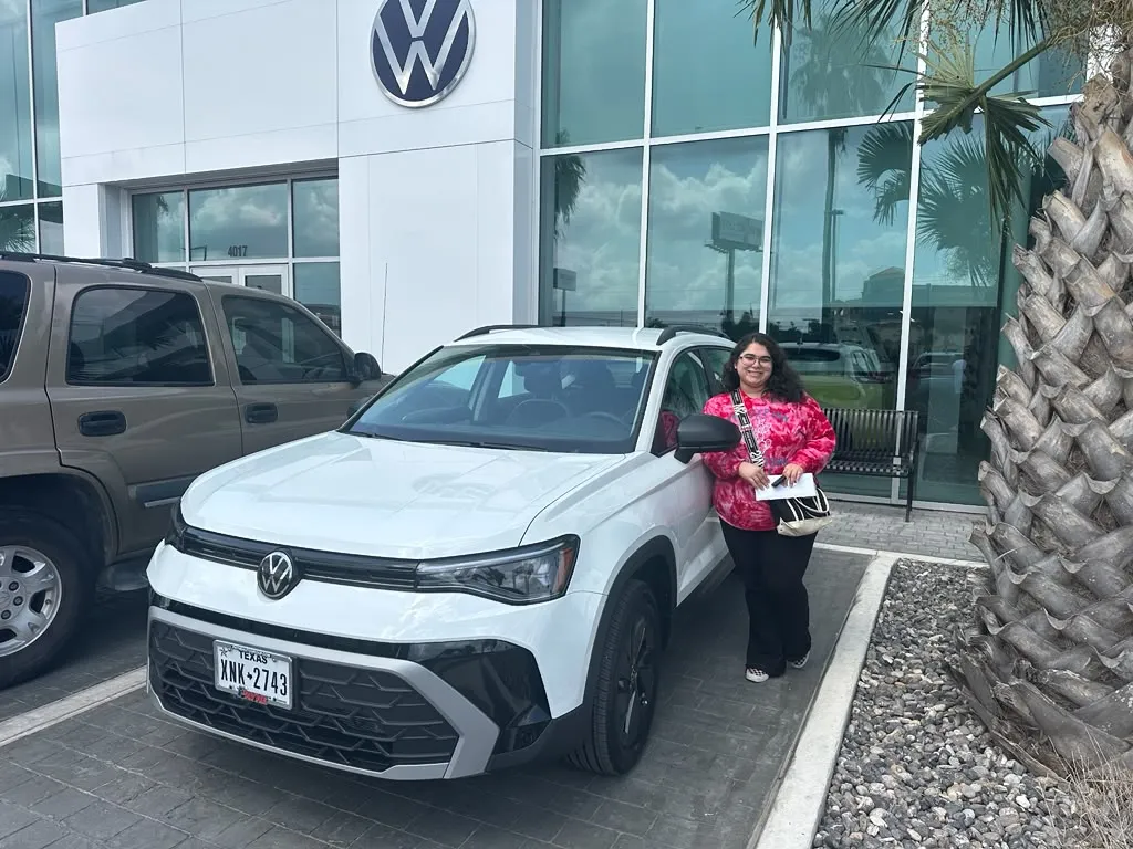 Congrats to Rebecca Rodriguez on her brand new 2026 Volkswagen Taos!