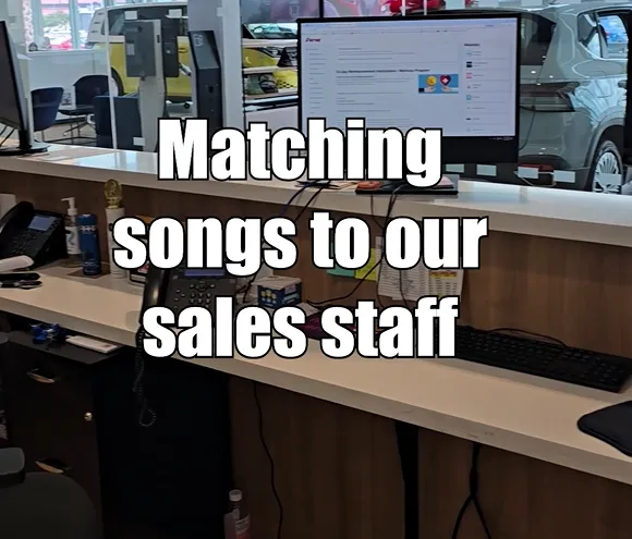 We matched songs to our sales staff... and let's just say some of these picks were a little too accurate ?? Which one fits best?