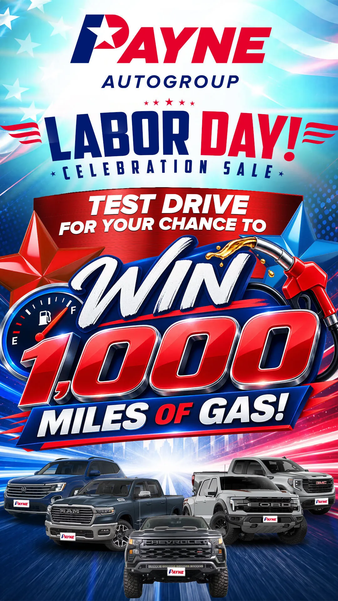 Win 1000 miles of gas!