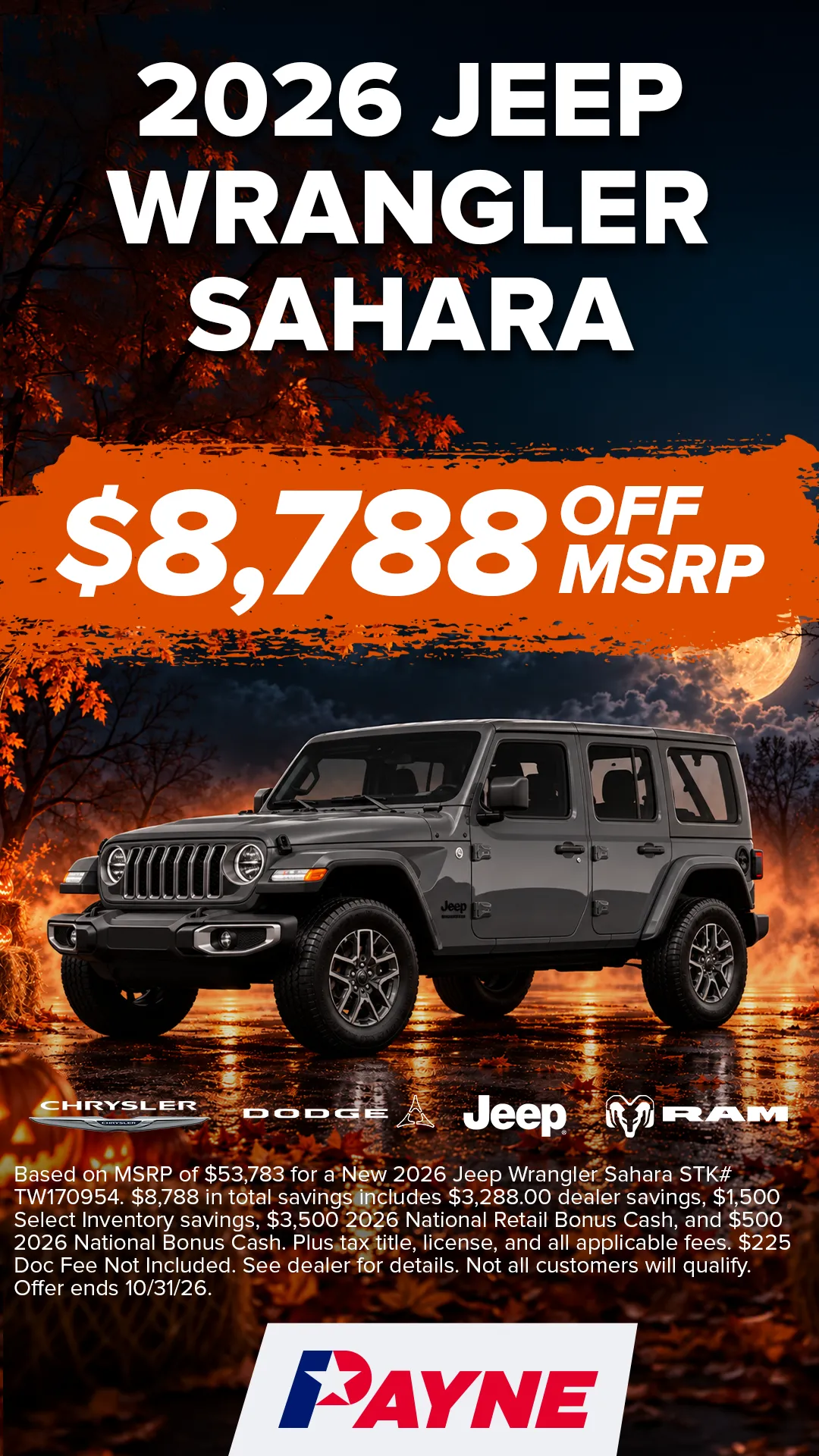 New 2026 Jeep Wrangler Sahara