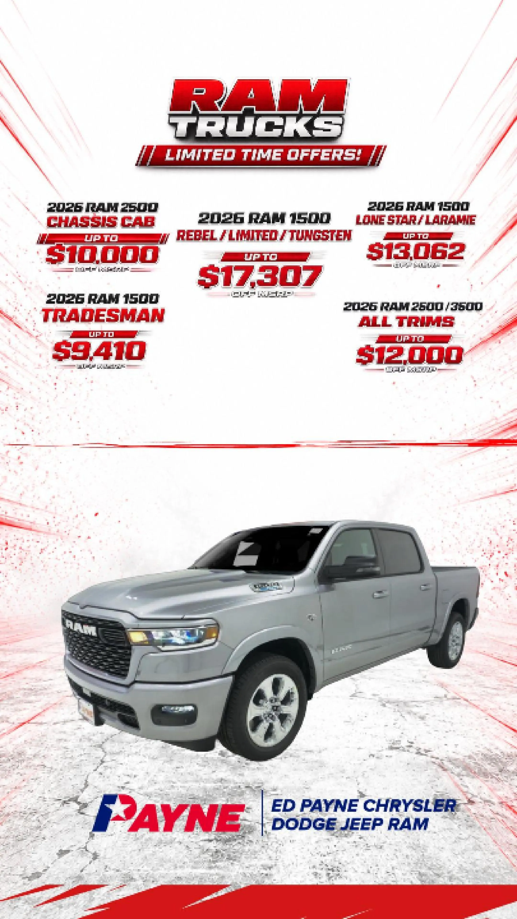 RAM Truck Limited-Time Offers!