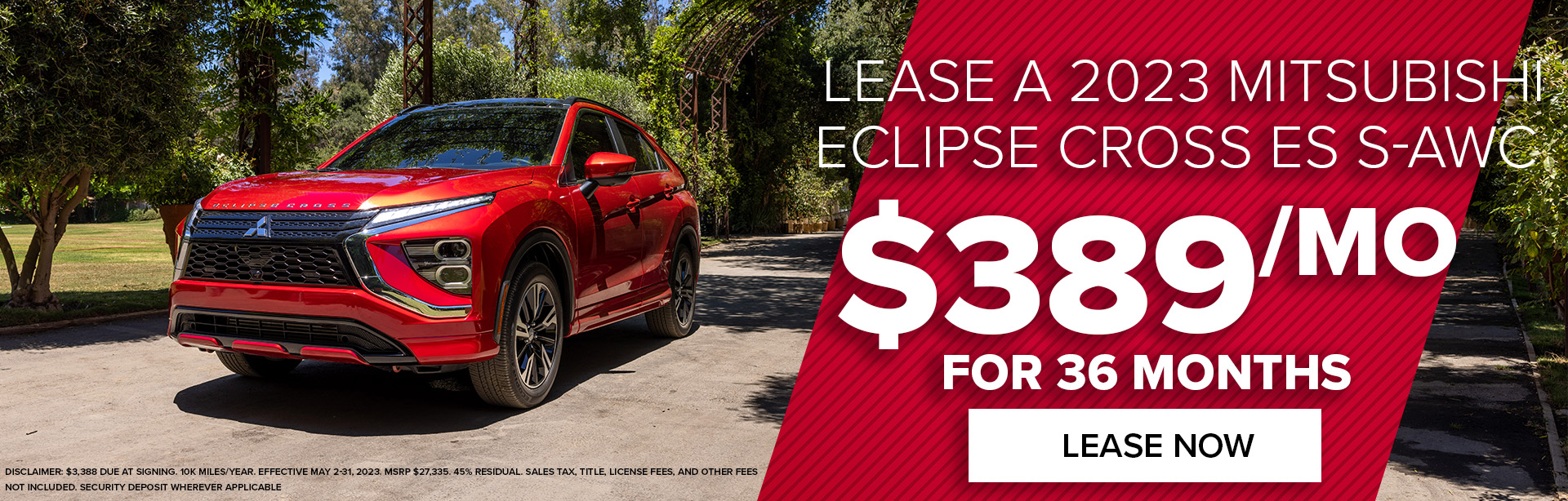 Lease a 2023 Mitsubishi Eclipse Cross