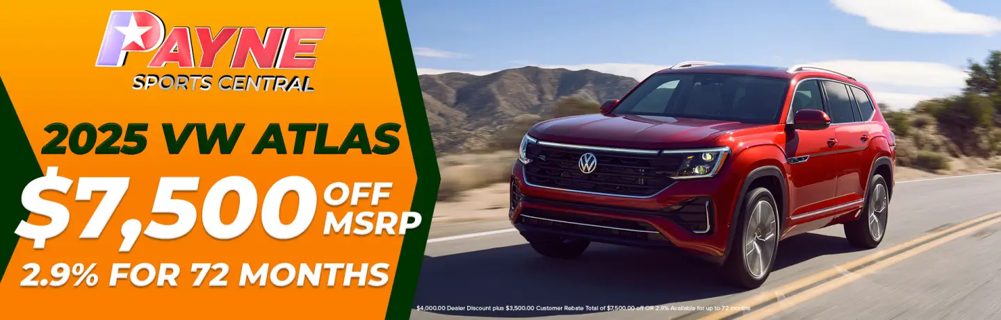 2025 VW Atlas $7,500 off MSRP