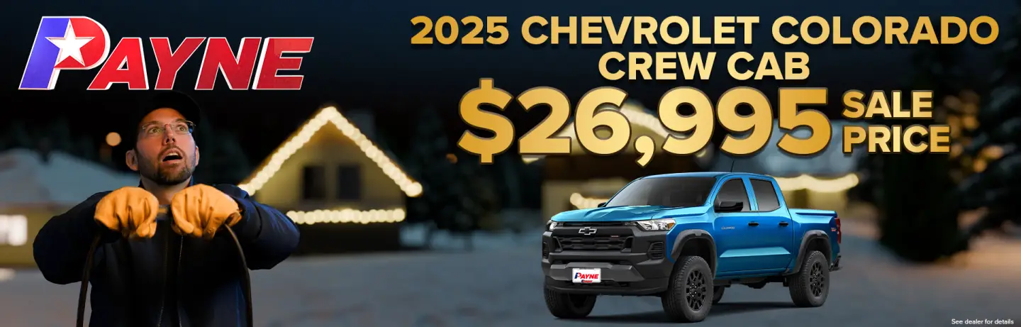 2025 Chevrolet Colorado Crew Cab for $26,995