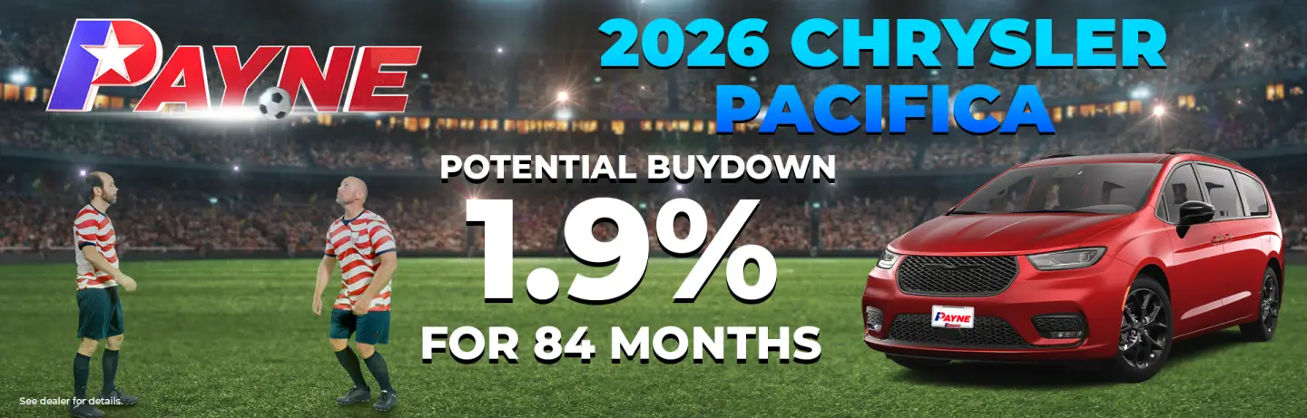 2026 Chrysler Pacifica Financing as Low as 1.9% APR 2026 Chrysler Pacifica Financing as Low as 1.9% APR