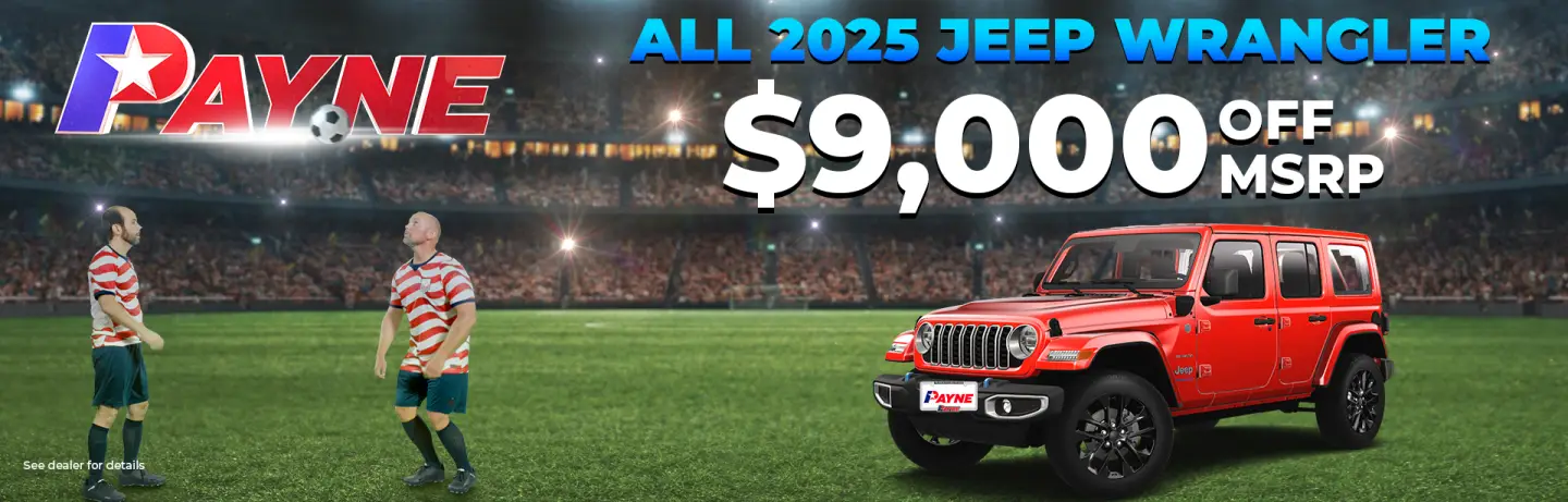 Buy all 2025 Jeep Wrangler for $9,000 OFF MSRP Buy all 2025 Jeep Wrangler for $9,000 OFF MSRP