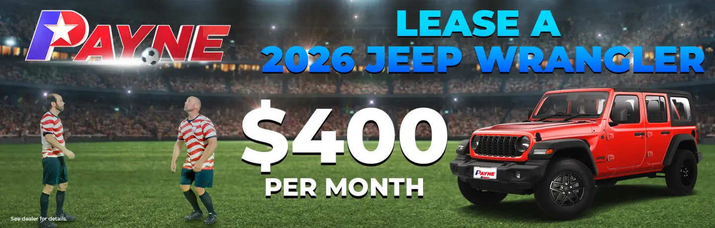 Lease a 2026 Jeep Wrangler for $400 per month Lease a 2026 Jeep Wrangler for $400 per month